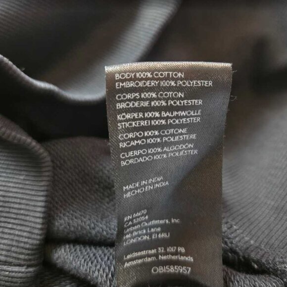 S By Anthropologie embroidered floral sweatshirt sweater in black - Picture 7 of 11